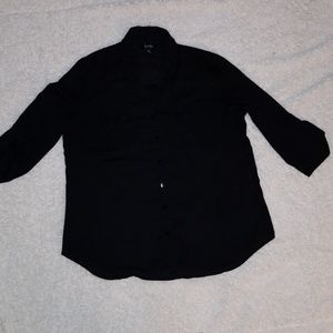 Black see through blouse